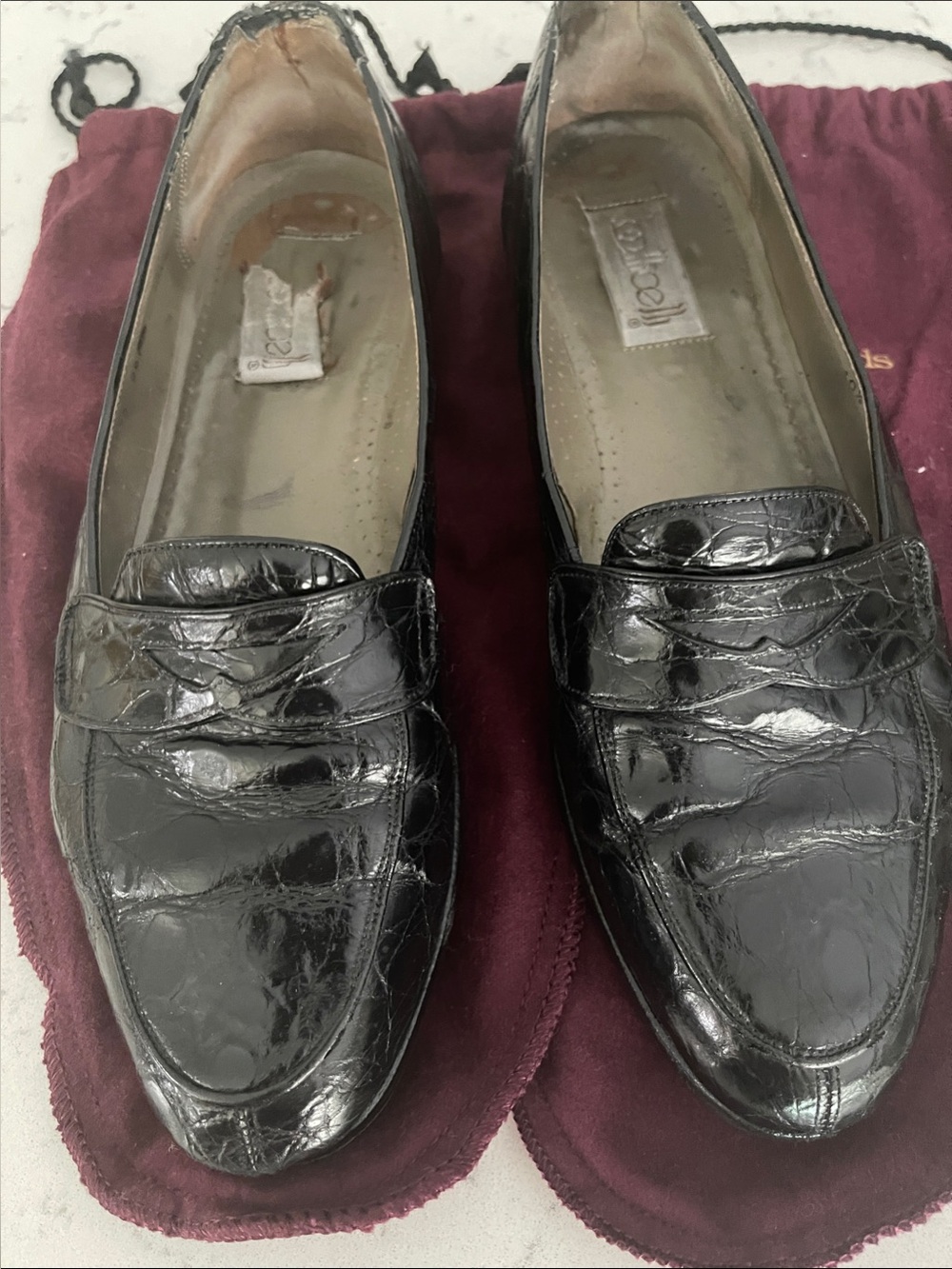 Botticelli Black Patent Leather Penny Loafers